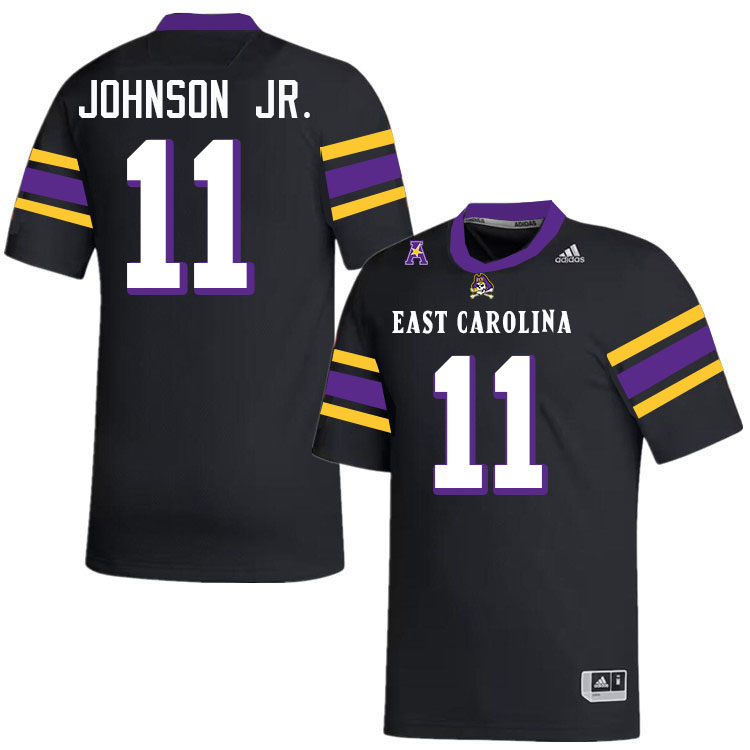 East Carolina Pirates #11 DJ Johnson Jr. College Football Jerseys,Uniforms-Alternate Black